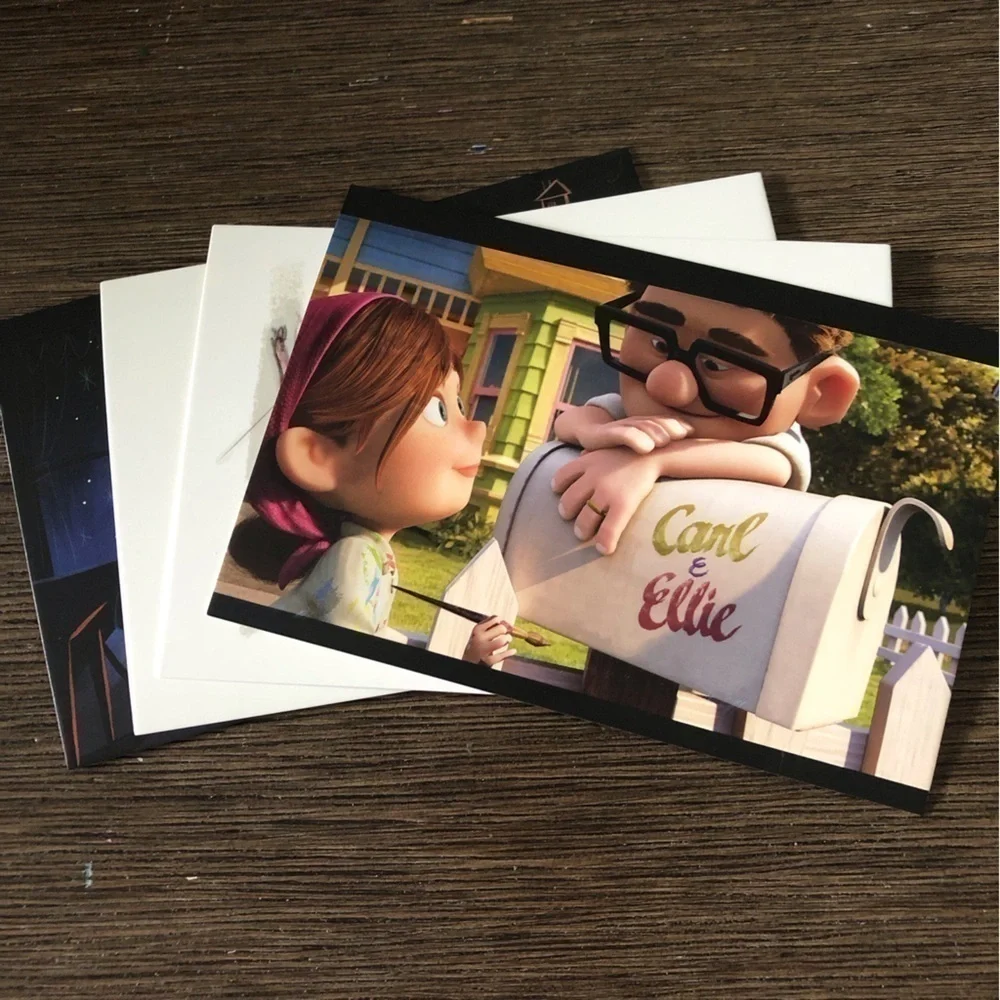 Disney Pixar Movie Postcards: UP: Carl & Ellie 4 pack.